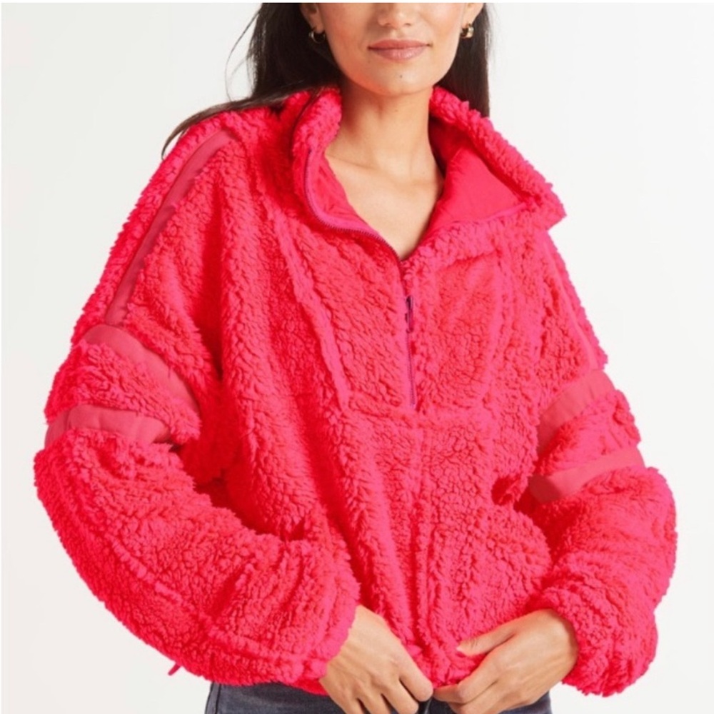 Free People Nantucket Fleece in Pink Rose
